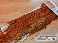 Седло петуха WHITING, градация Silver Midge, цвет White dyed Brown